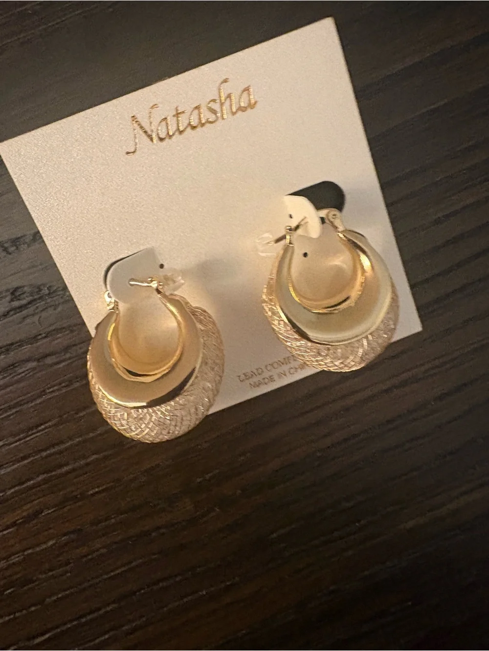 NEW Natasha Gold Earrings